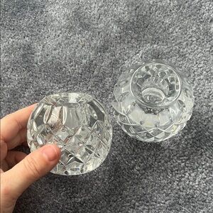 Elegant Crystal Candle Holders